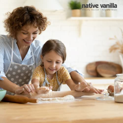 Native Vanilla - Pasta de Vainilla Pura y Natural 118 ml (4 oz) - Para los cocineros y para la cocina casera, la repostería y la elaboración de postres