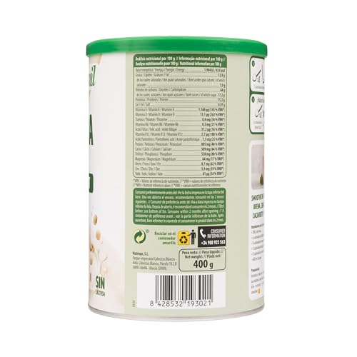 Naturgreen - Dietmil Soja Calcium Instant Bio, Bebida De Soja En Polvo, Bebida Vegetal Ecológica, Sin Azúcares Añadidos, Contiene400 Gr