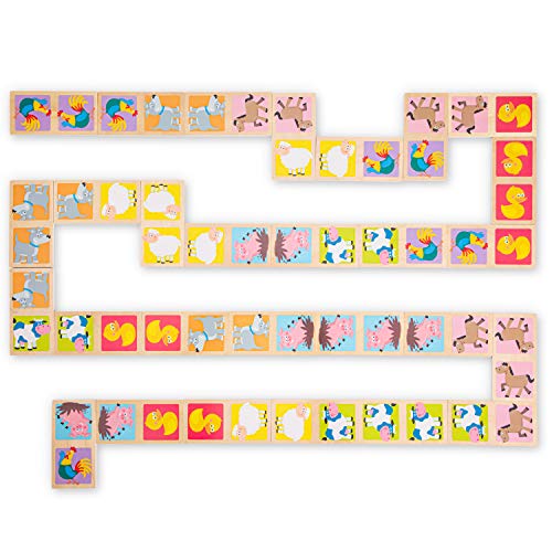 New Classic Toys Juego de dominó de la Granja, Multicolor (10835)