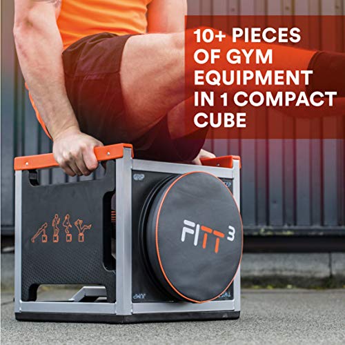 New Image Fitt Cube Total del Cuerpo, máquina de Entrenamiento de intervalos de Alta Intensidad, Unisex, Negro, Cubo