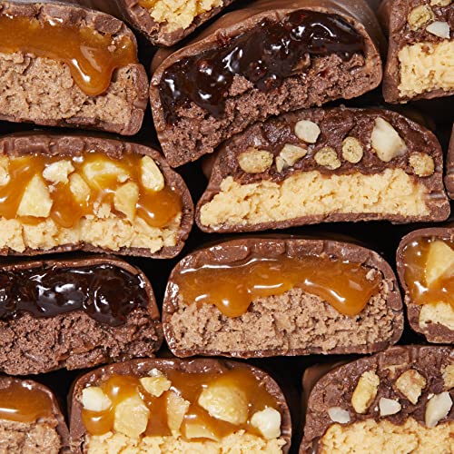 NICKS Barrita Proteinas Keto Cacahuetes | 15g Proteína | 183 Calorías | Low Carb Protein Bar Chocolate Snacks Sin Azúcares Añadidos Sin Gluten (12 Barras Proteicas x 50g)