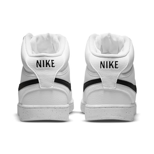 Nike Court Vision Mid Next Nature, Zapatillas de Gimnasia Hombre, White Black White, 43 EU