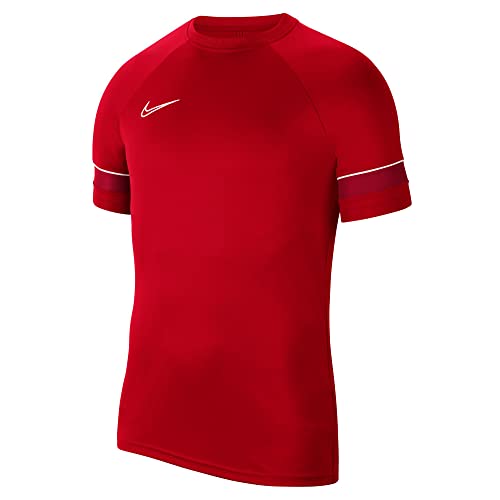 Nike CW6101 M NK Dry ACD21 Top SS T-Shirt Mens University Red/White/Gym Red/White XL