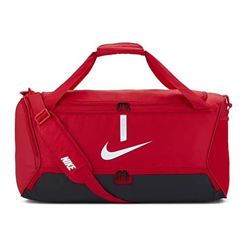 Nike Duffel (Medium) Academy Team Gym Bag, Unisex-Adulto, Red/Black, MISC
