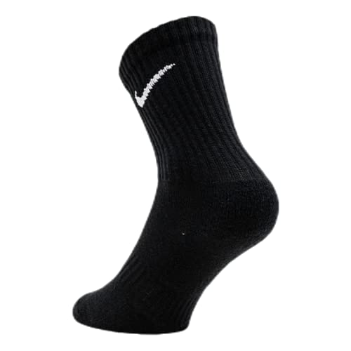 NIKE Everyday Cushioned, Calcetines Hombre, Negro, M Paquete De 3