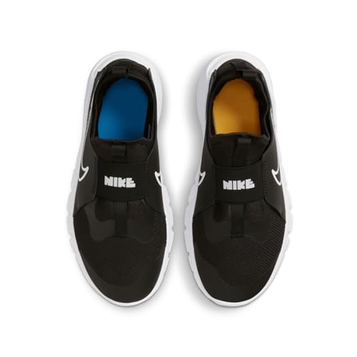 Nike Flex Runner 2, Big Kids' Road Running Shoes Unisex-Niños, Black White Photo Blue University Gold, 37.5 EU