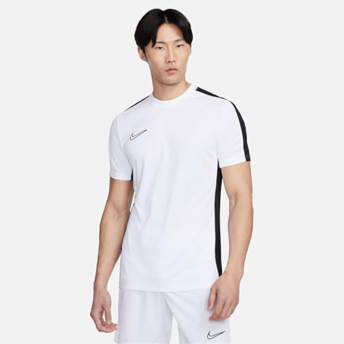 NIKE M NK DF ACD23 Top SS T-Shirt, White/Black/Black, Hombre