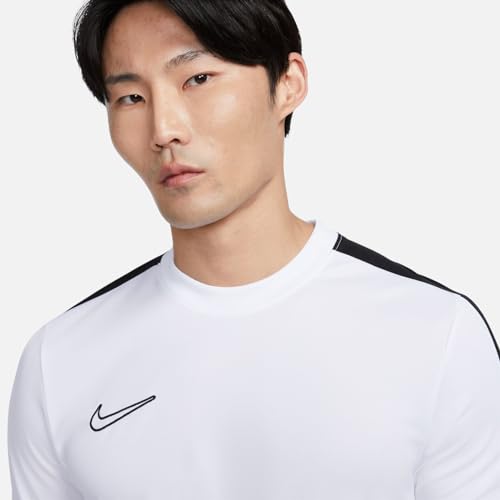 NIKE M NK DF ACD23 Top SS T-Shirt, White/Black/Black, Hombre