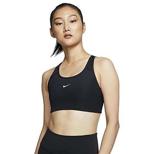 Nike Med Pad Bra Sports Bra, Mujer, Black/(White), XL