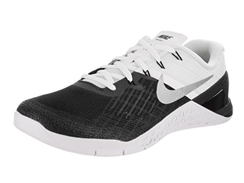 Nike Metcon 3 852928-005 - Zapatillas de entrenamiento para hombre, BLACK/WHITE-METALLIC, 8