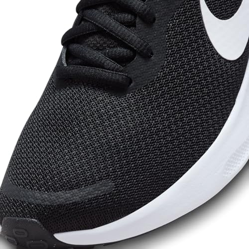 Nike Revolution 7, Sneaker Mujer, Negro Y Blanco, 37.5 EU