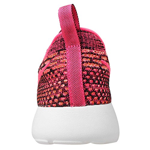 Nike Roshe One Flyknit - zapatillas para correr de mujer., Rosado (Black/Pink Pow-white-total Orange), 6 B(M) US