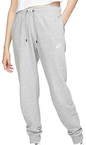 Nike Sportswear Essential W Pnts Pantalones de Deporte, Mujer, Gris (Dark Grey Heather/White), L