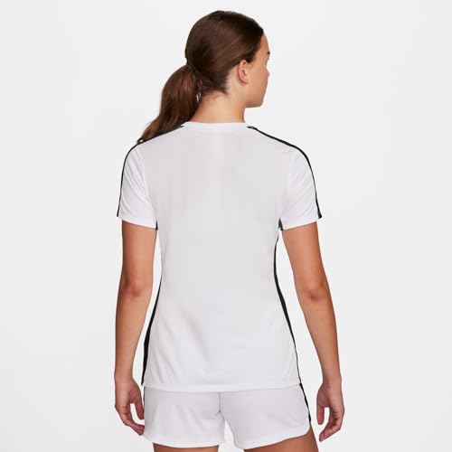 NIKE W NK DF ACD23 Top SS T-Shirt, White/Black/Black, M para Mujer