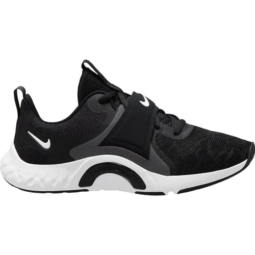 Nike W Renew IN-Season TR 12, Sneaker Mujer, Black/White-DK Smoke Grey, 40 EU