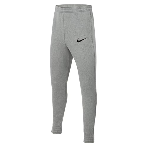 Nike Y NK FLC PARK20 Pant KP Pants, Unisex-Child, Dk Grey Heather/Black/Black, XL