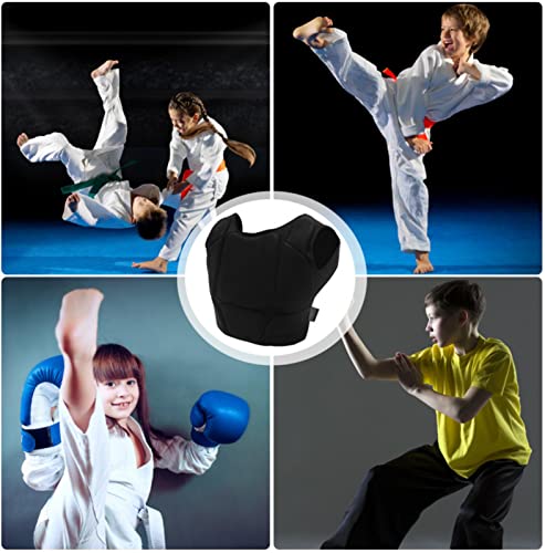 Niktule Protector Boxeo, Protector Pecho Taekwondo, Duradero, Transpirable, Karate, Taekwondo, Boxeo, Artes Marciales, Protector Pecho para niños, Adultos, Hombre y Mujer