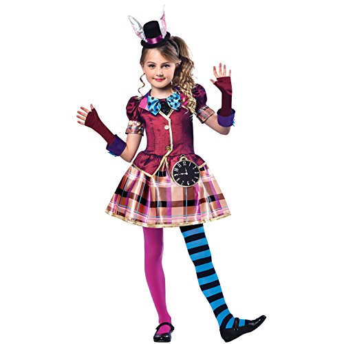 Niña Muchachas Sombrerero Loco Mad Hatter Disfraces Disfraz Alicia en el País de Las Maravillas (7-8 años)