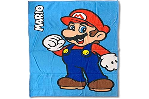 NINTENDO Toalla Super Mario Bros 50x80cm baño Infantiles, Multicolor, Único