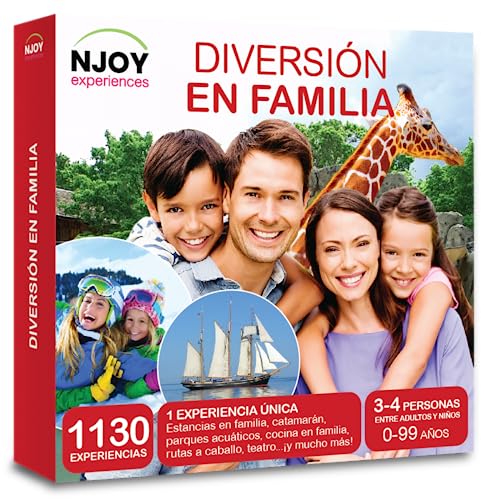 NJOY Experiences - Caja Regalo - DIVERSIÓN EN FAMILIA - Más de 1130 experiencias para familias a escoger