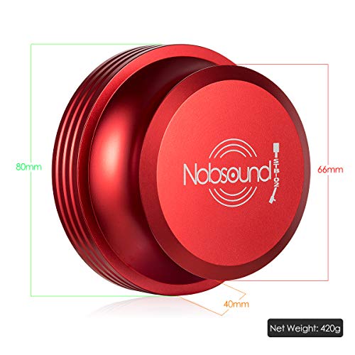Nobsound LP - Estabilizador de discos de vinilo, rojo
