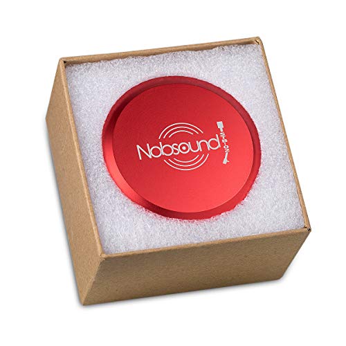 Nobsound LP - Estabilizador de discos de vinilo, rojo
