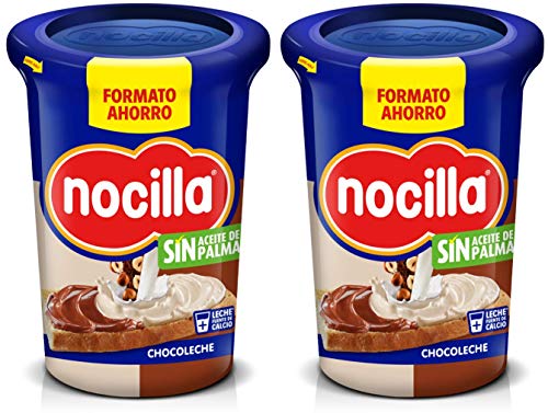 Nocilla Chocoleche-Sin Aceite de Palma:Crema de Cacao-650g (Pack de 2)