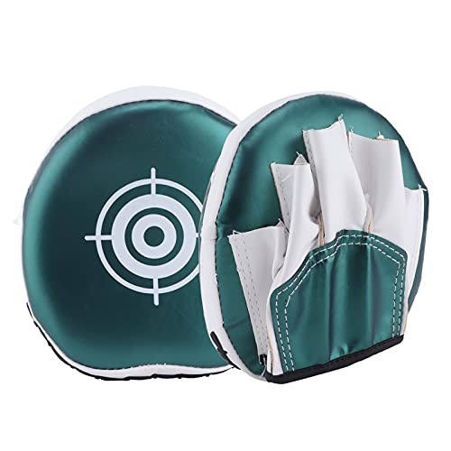 Nunafey Mitones de perforación, Manoplas de perforación de Enfoque Curvo Mini Hilo de Nailon Grueso para Taekwondo para Entrenamiento de Sanda para Boxeo Infantil(Green)