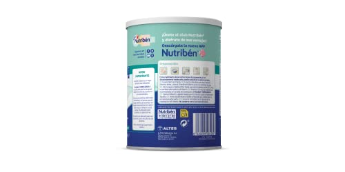 Nutribén Hidrolizada 1 - Leche Bebé 1 para Intolerantes a la Lactosa o APLV desde el Primer Día | Alimento Completo | sin Aceite de Palma | con Cacito Dosificador Incluido | 1 Bote de 400g