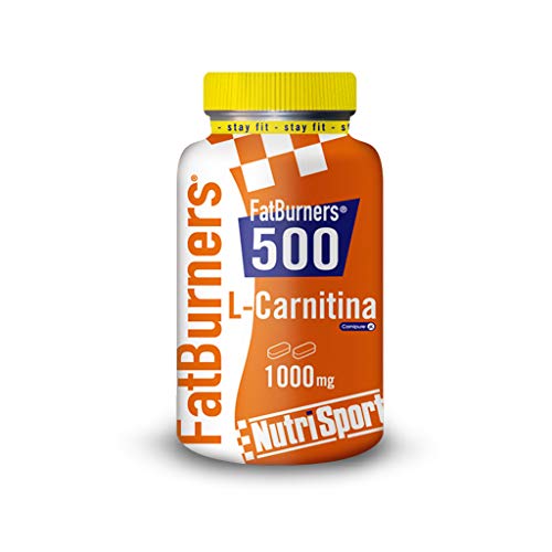 NUTRISPORT FatBurners 500 | Complemento Alimenticio para el Control de Peso | Definición Muscular | Suplemento Deportivo | Quemagrasas | Bote 40 Comprimidos