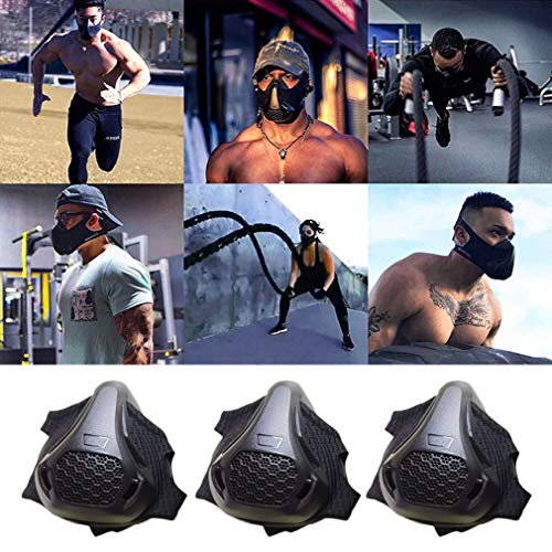 Olddreaming-Máscara deportiva de barrera de oxígeno, máscara de entrenamiento de fitness, máscara de altitud, máscara de resistencia de altitud, máscara de alta altitud para correr aeróbico