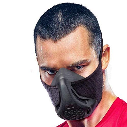 Olddreaming-Máscara deportiva de barrera de oxígeno, máscara de entrenamiento de fitness, máscara de altitud, máscara de resistencia de altitud, máscara de alta altitud para correr aeróbico
