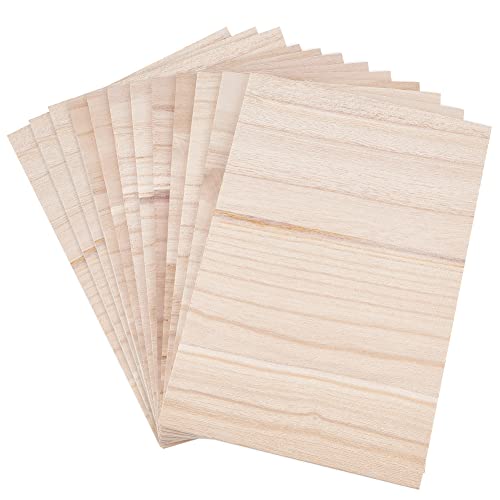 OLYCRAFT 12 hojas de tablas de romper de karate de madera de taekwondo, tablas de perforación de 3,5 mm, accesorio de entrenamiento para práctica de karate, 296 x 200 x 3,5 mm