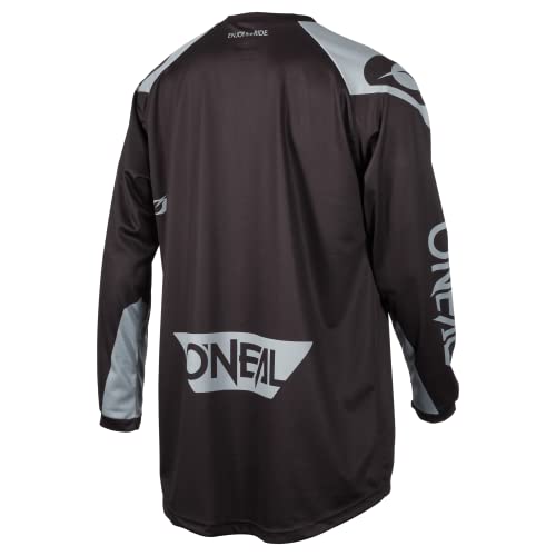 O'Neal | Jersey | Enduro Motocross | Tejido Transpirable, Máxima Libertad de Movimiento, Espalda extendida | Jersey Matrix Ridewear | Adultos | Negro Gris | Talla L