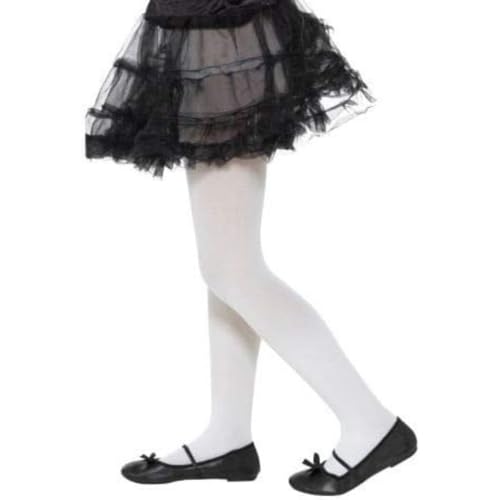 Opaque Tights, White, Age 6-12