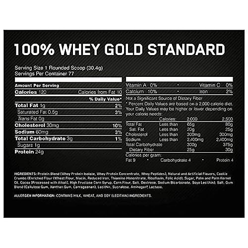 OPTIMUM NUTRITION 100% Whey Gold 2,27 Kg