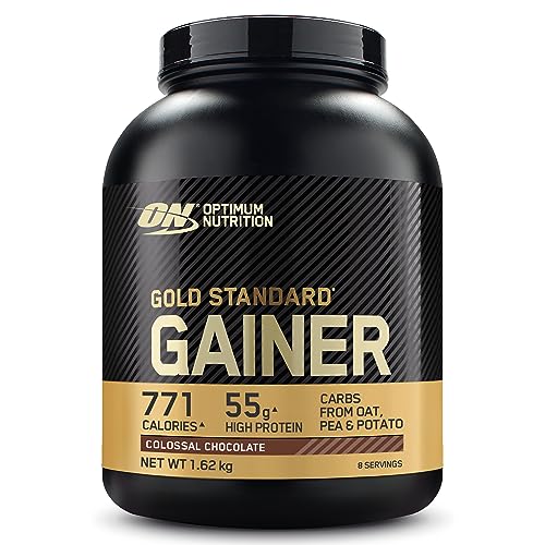 Optimum Nutrition Gold Standard Gainer, Proteína en Polvo para Ganar Masa, Peso y Recuperación Muscular, con Carbohidratos Complejos, Chocolate Colosal, 8 porciones, 1,64 kg