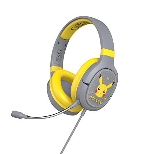 OTL Technologies Pokémon Pikachu Grey Pro G1 Auriculares para Juegos