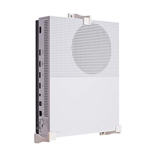 P3D-Lab Wall Mount for Xbox One S, Wall Bracket: A Perfectly Sized, Strong, & Secure Home for Your Game Console - White