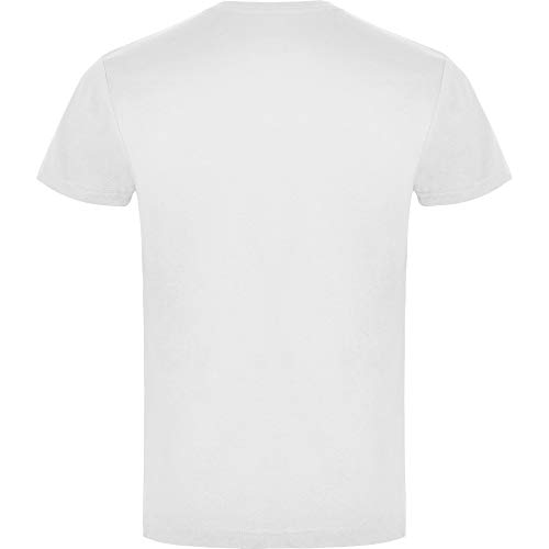 Pack 5 | Camiseta Hombre Manga Corta | Algodón Peinado | Cuello Redondo | Punto Liso (Blanco, L)