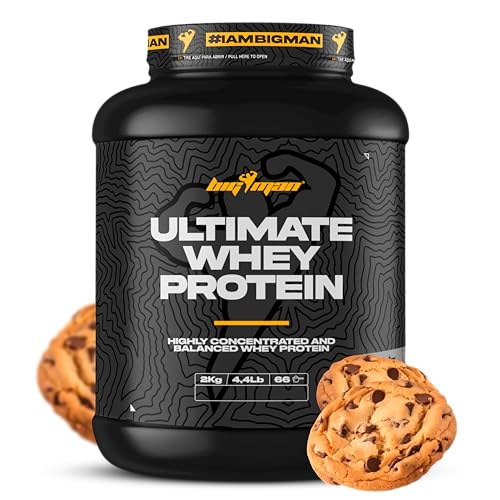 Pack BigMan | Ultimate Wehy Proteína 2kg (Cookies) + Creatina 300 Gr + Glutamina 300Gr + Shaker "REGALO" | Fuerza, Resistencia | Masa Muscular | Tonificación Muscular | Recuperación Muscular
