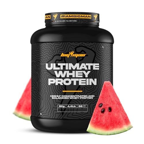 Pack BigMan Ultimate Whey Proteína 2kg (Sandia) + Creatina 300Gr + Shaker "REGALO" | Fuerza, Resistencia | Masa Muscular | Tonificación Muscular | Recuperación Deportiva