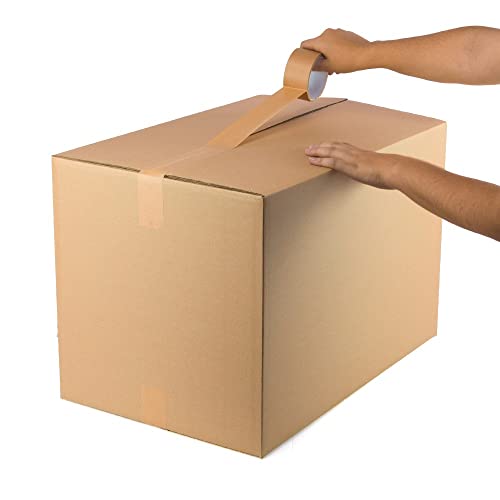 PACKCOBO Cajas de Cartón 60 x 40 x 40 cm para Mudanzas Almacenaje Transporte Reforzado con 2 ondas reforzada sin asa (10 Unidades)