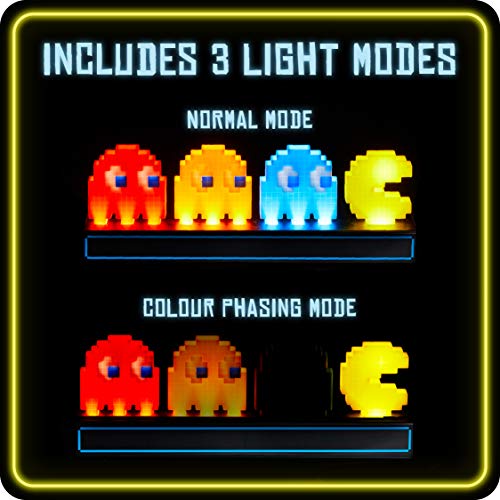 Paladone Lámpara de Pac Man y Ghosts, Plástico, Multicolor