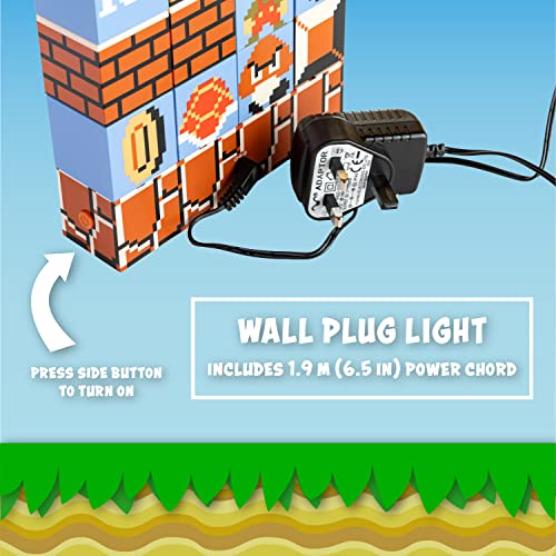 Paladone Super Mario Bros Build a Level Light - Merchandise Officially Licensed Merchandise