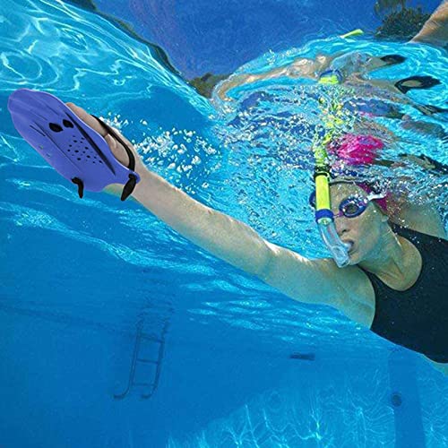 Paletas de natación – Paletas de entrenamiento de natación con correas ajustables – Remo perfilado para entrenar a mejorar la técnica, tallas para niños y adultos, unisex