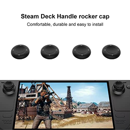 Paquete de Accesorios 6 en 1 para Valve Steam Deck Kit de protección para Consola de Juegos, Enchufe a Prueba de Polvo, Adhesivo para Panel táctil, Tapa abatible de Silicona Compatible con Steam Deck