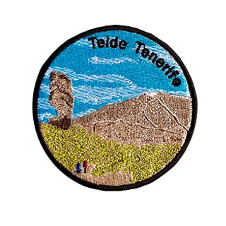 Parche bordado Tenerife - Teide - 8,2 cm. Ø