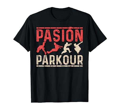Pasion Parkour Freerun Deporte Urban Acrobacia Hombre Regalo Camiseta