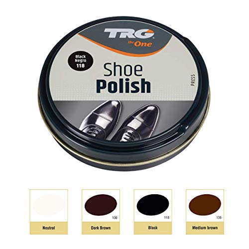 Pasta para pulir zapatos de cuero, TRG (106 - marrón oscuro / 50 ml -1.7 onzas líquidas), marrón oscuro, 50 ml -1.7 fl. Oz.